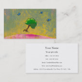 Creativiteit verbeeldingskracht met hoopvolle kuns visitekaartje (Voorkant / Achterkant)