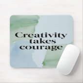 Creativiteit vergt moed optie 2 muismat (Met muis)