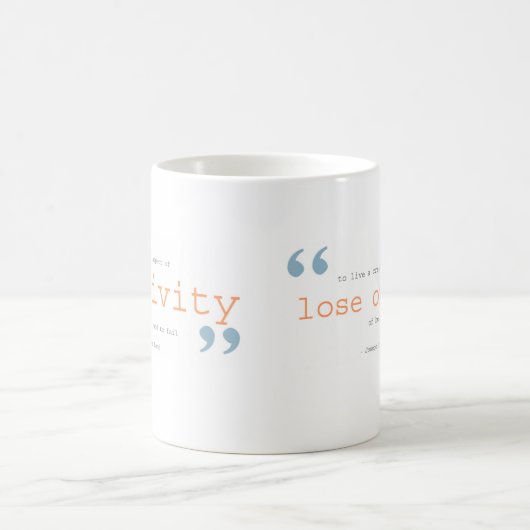 creativiteit + verlies onze angst koffiemok (Center)