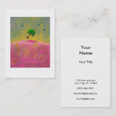 Creativiteit vliegende boomblauwe vogels plezier u visitekaartje (Voorkant / Achterkant)