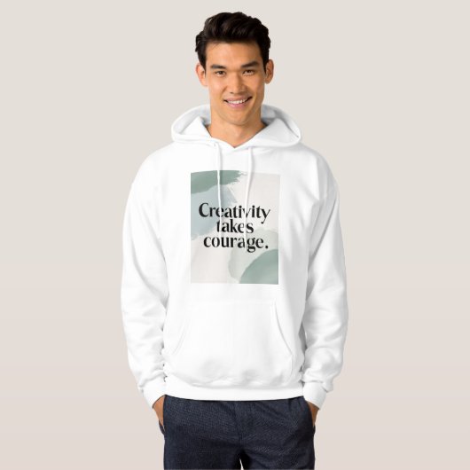 Creativiteit vraagt moed 2 hoodie (Voorkant volledig)