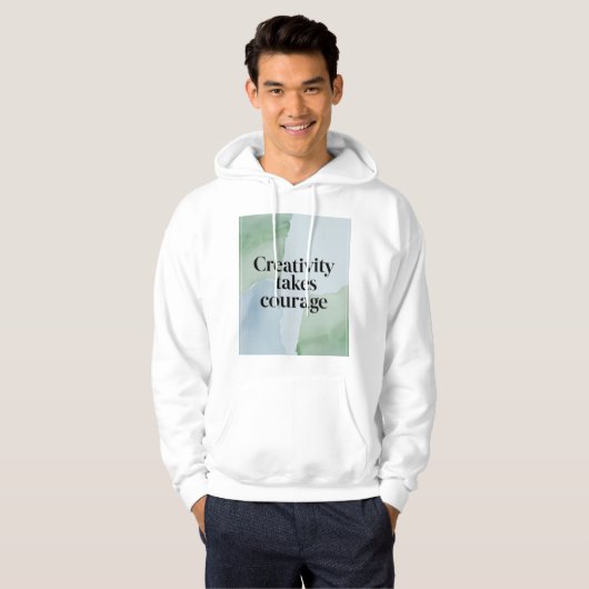 Creativiteit vraagt moed 3 hoodie (Voorkant volledig)