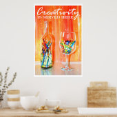 Creativiteit wordt hier gediend als Poster voor fo (Keuken)