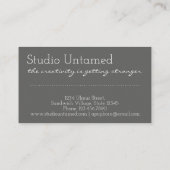 Creativiteit wordt sterker, uniek aanpasbaar visitekaartje (Achterkant)