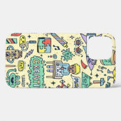 Creativiteitsactiviteiten Funny Doodle Cartoon set Case-Mate iPhone Case (Achterkant (horizontaal))