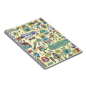 Creativiteitsactiviteiten Funny Doodle Cartoon set Notitieboek (Rechterzijde)