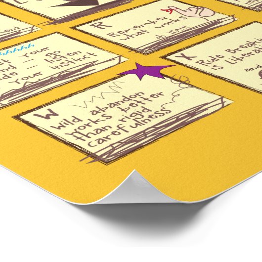 Creativiteitsalfabet Poster (Hoek)