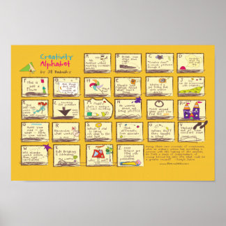 Creativiteitsalfabet Poster