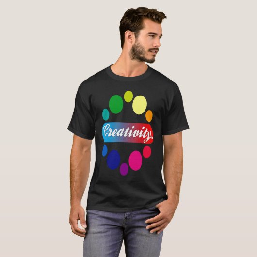 Creativity acrylic painter artist t-shirt (Voorkant volledig)