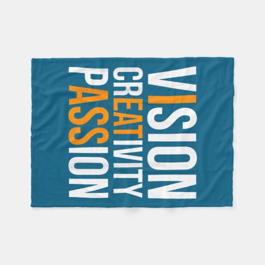 Creativity On Shirt Sarcastic Funny Motivation  Fleece Deken (Voorkant (Horizontaal))