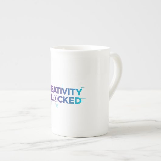 Creativity Unlocked Porselein Kop (Voorkant rechts)