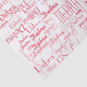 Creativity with personalized name tissuepapier (Detail)