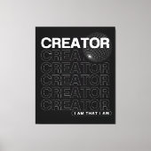 Creator Affirmatie Typografie Canvas Afdruk (Voorkant)