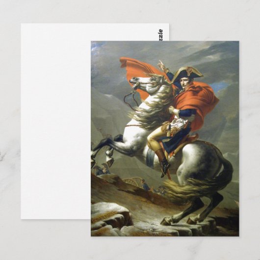 Creator: Jacques-Louis David Napoleon ?berschreite Briefkaart (Voorkant / Achterkant)