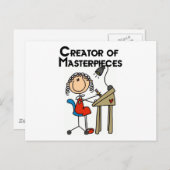 Creator of Masterstuks Tshirts and Gifts Briefkaart (Voorkant / Achterkant)