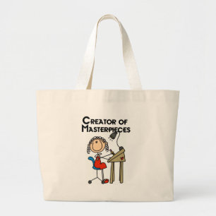 Creator of Masterstuks Tshirts and Gifts Grote Tote Bag