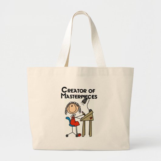Creator of Masterstuks Tshirts and Gifts Grote Tote Bag (Voorkant)