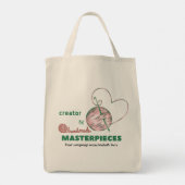 Creator van Handmade Masterpieces Custom Canvas ta Tote Bag (Achterkant)
