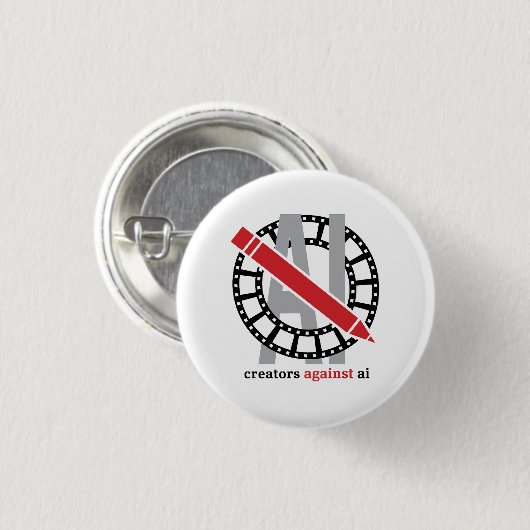 Creators Against AI - Button (Voorkant /achterkant)