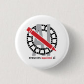 Creators Against AI - Button (Voorkant)