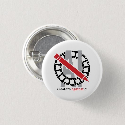 Creators Against AI - Button (Voorkant /achterkant)