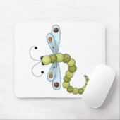 Creator's Canvas ・ Blauw en groene libel Muismat (Met muis)