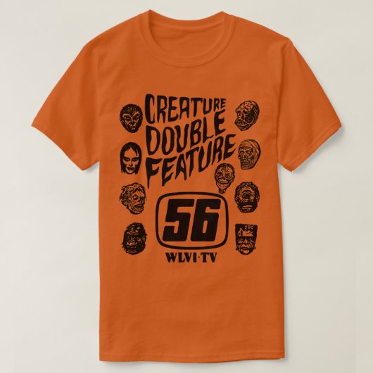 Creature Double Feature Classic Monsters T-shirt (Design voorkant)