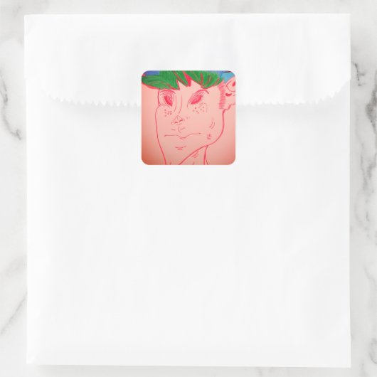 Creature Features Animation Square Stickers (Tas)