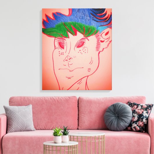 Creature Features Animation Stretched Canvas Print (Insitu (Woonkamer))