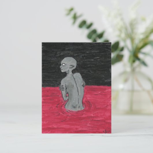 Creature Hunted Briefkaart (Staand voorkant)