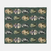 Creature karakters fleece deken (Voorkant (Horizontaal))