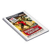 Creature Monster Vintage Style Movie Poster  Notitieboek (Rechterzijde)