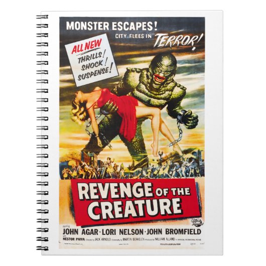 Creature Monster Vintage Style Movie Poster  Notitieboek (Voorkant)
