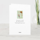 Creature with Pumpkin Halloween Kaart (Achterkant)