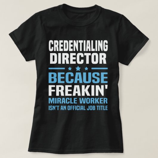 Credentials directeur t-shirt (Design voorkant)
