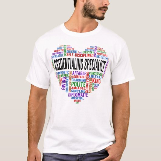 Credentials Specialist Heart T-shirt (Voorkant)
