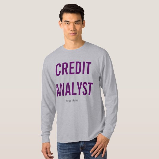 "Credit Analyst" T-shirt (Voorkant volledig)