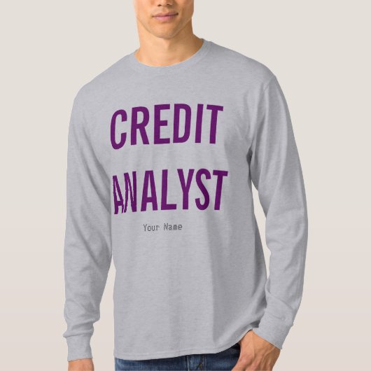 "Credit Analyst" T-shirt (Voorkant)