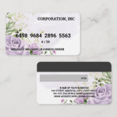 Credit Card | Bloem Achtergrond Visitekaartje (Voorkant / Achterkant)