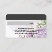 Credit Card | Bloem Achtergrond Visitekaartje (Achterkant)