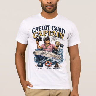 Credit Card Captain Grappig Boating Shirt | Rijke