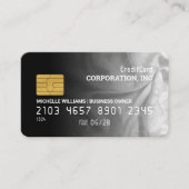 Credit Card | Elegant Fabric Gradient Visitekaartje (Voorkant)