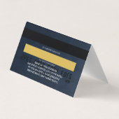 Credit Card | Geruite Achtergrond Visitekaartje (Achterkant)