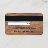 Credit Card | Hout Visitekaartje (Achterkant)