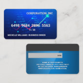 Credit Card | Stock Charts Visitekaartje (Voorkant / Achterkant)