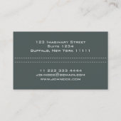 "Credit Card Style Visitekaartje No.18" (Achterkant)