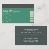 "Credit Card Style Visitekaartje No.18" (Voorkant / Achterkant)