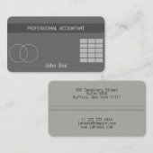 "Credit Card Style Visitekaartje No.19" (Voorkant / Achterkant)