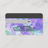 Credit Card | Tie Dye Achtergrond Visitekaartje (Achterkant)