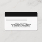 Credit | Debit Card | Computerhardware Visitekaartje (Achterkant)